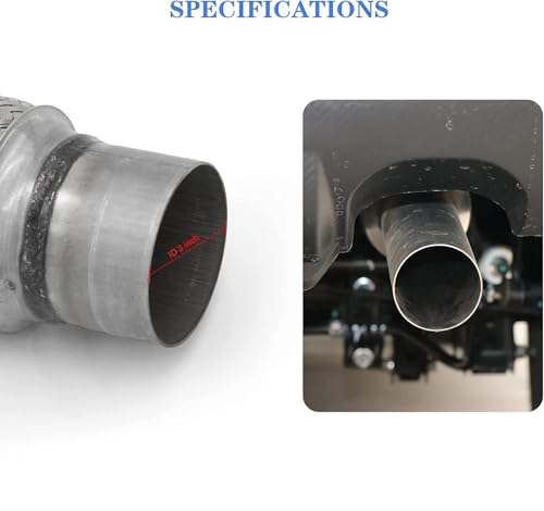 Image of Exhaust Flex Pipe 3 inchx6 inch Heavy Duty Stainless Steel 10 inch OL