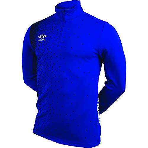 Umbro T-Shirt Manches Longues Imprime Homme, Sweat, Royal/Marine, M