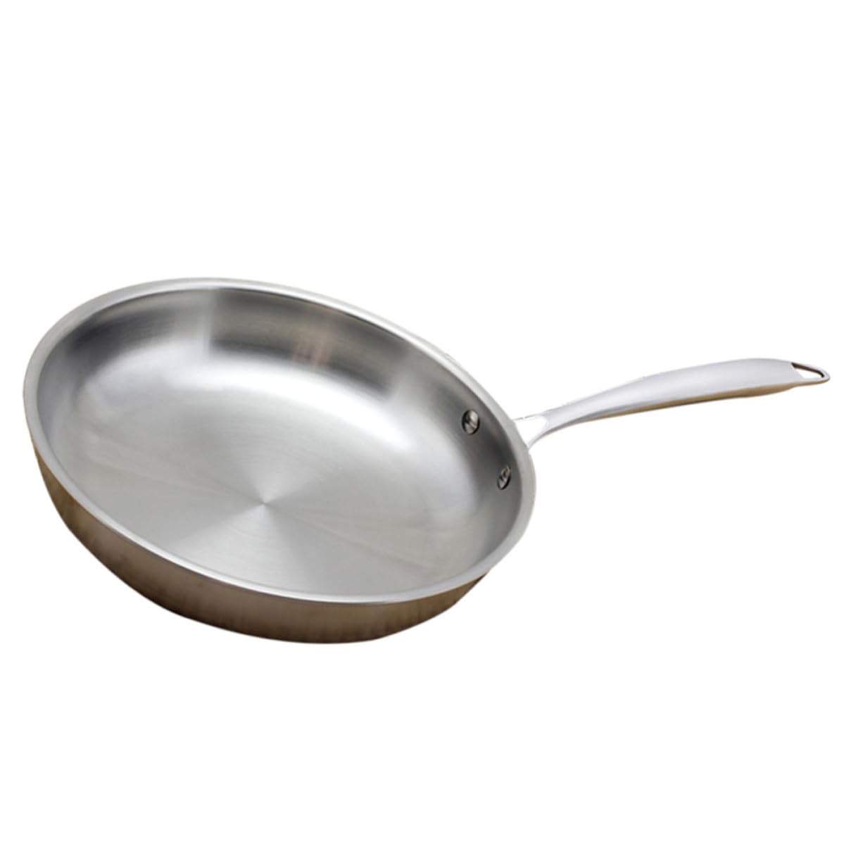 Padella Antiaderente in Acciaio Inossidabile 304 Fondo Spesso per Cottura Veloce per Cucina e Preparazione Pancake