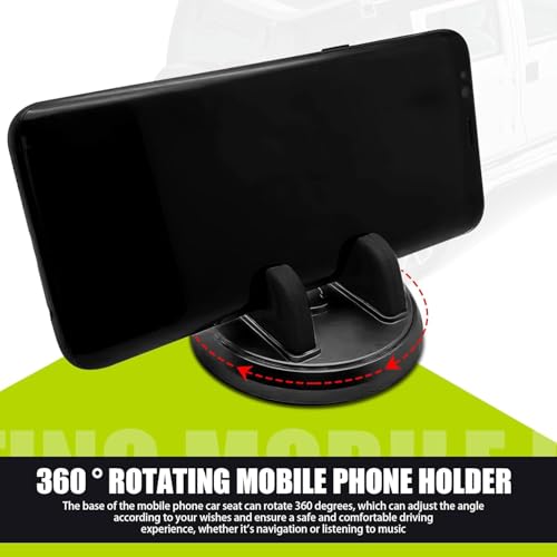 Image of Car Dashboard Anti-Slip with Mobile Phone Holder and Number Display Strip, Multi-Compartment Dashboard Organizer Pad (Car Phone Holder)