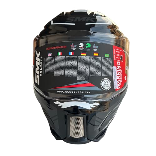 Image of SMK Agnar TEKTRON Full Face Dual Visor Helmet, ISI, DOT & ECE 22.06 Certified, Pinlock 30 Insert