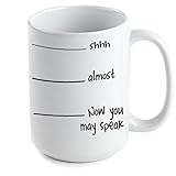 VictoryStore Ceramic Mugs -Now You May Speak Coffee Mug, 15 ounces