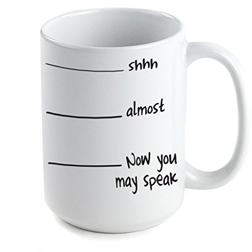 VictoryStore Ceramic Mug - Now You May Speak Coffee, 15 oz