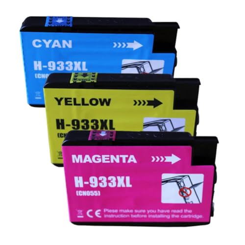 Cartouche d'encre 932 933 XL idéale pour grand format Officejet 7110 7610