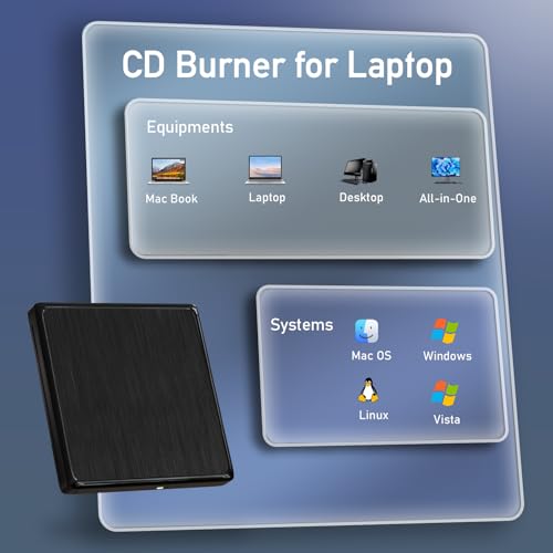 Lecteur externe USB CD/DVD pour PC portable sans lecteur optique interne - 7