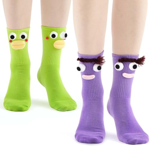 Chaussettes monstres bizarres en relief 3D : pack confort et fun