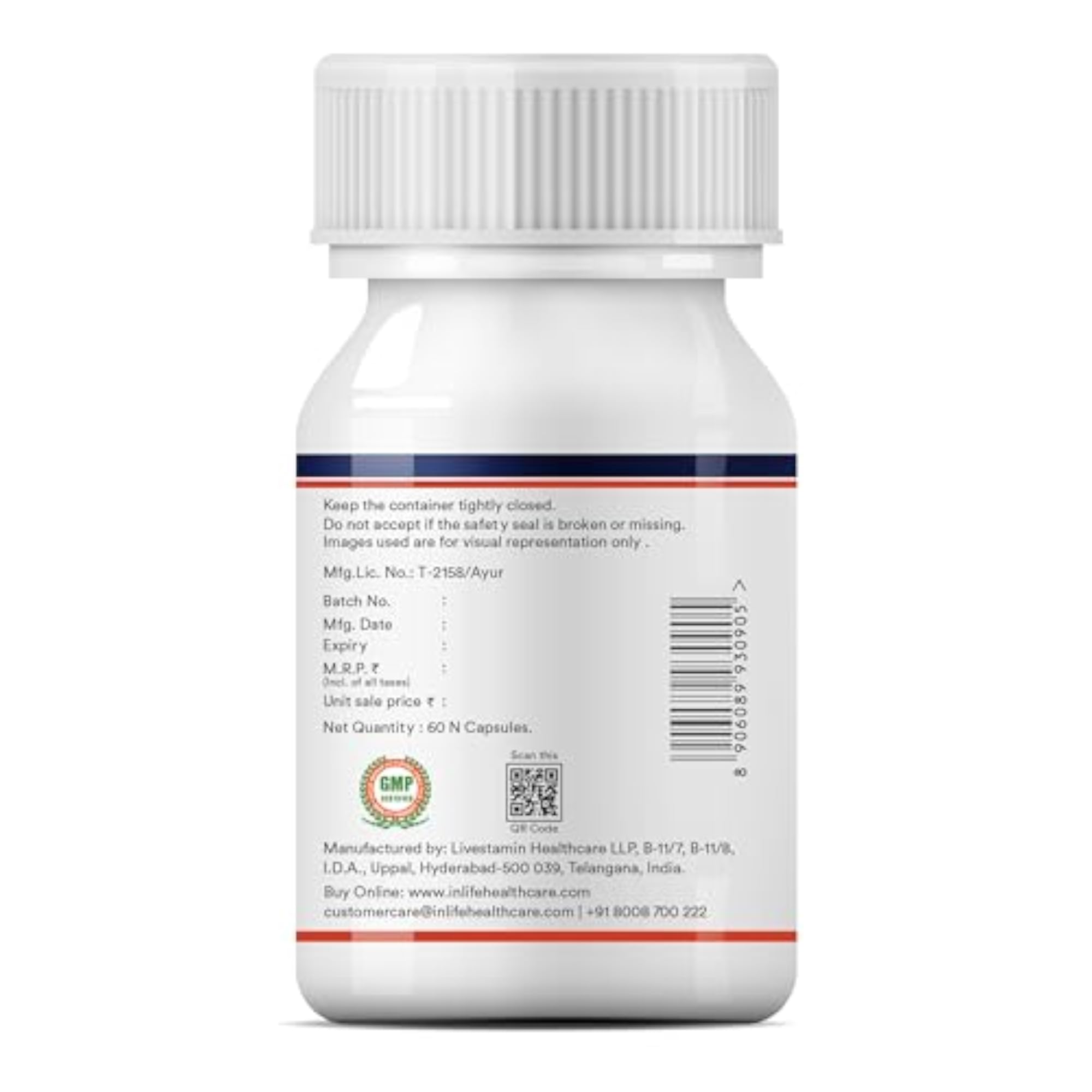 INLIFE Pure Shilajit Extract Supplement, 500mg, Strength Booster