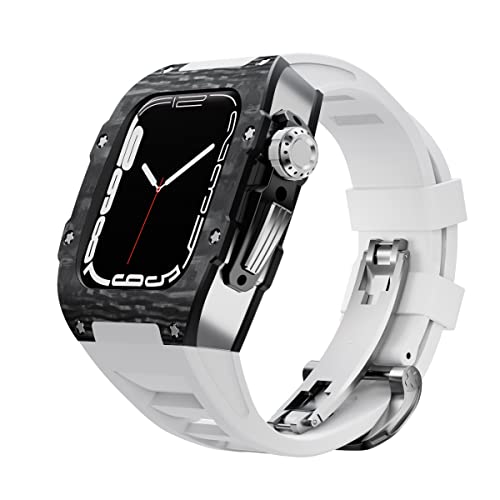 Kit de modification fibre de carbone protège boîtier Apple Watch 8 7