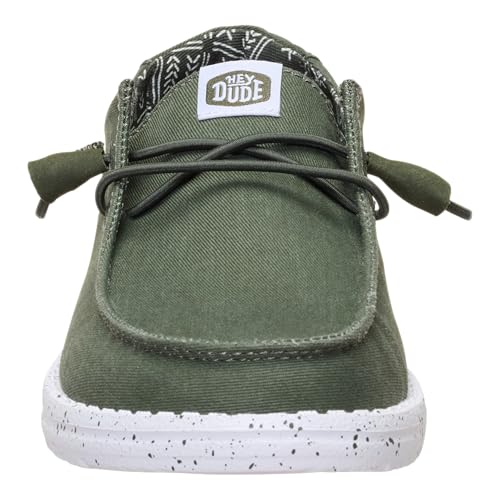 Image of HEYDUDE Women's Wendy Stretch Canvas Slip On Shoes | Easy On Loafer
