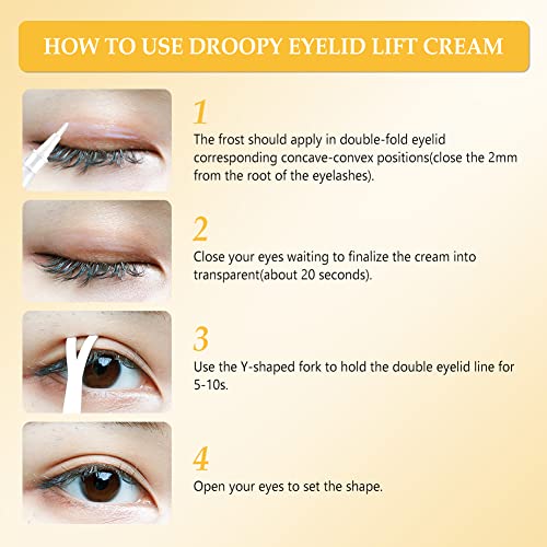 Eyelid Tape, Eyelid Lift Tape, Double Eyelid Tape, Double Eyelid Stickers, Invisible Eyelid Tape, Self-Adhesive Eyelid Lifter Strips With Fork Rods, Breathable & Waterproof, Instantly Enlarge The Eyes #TOP2