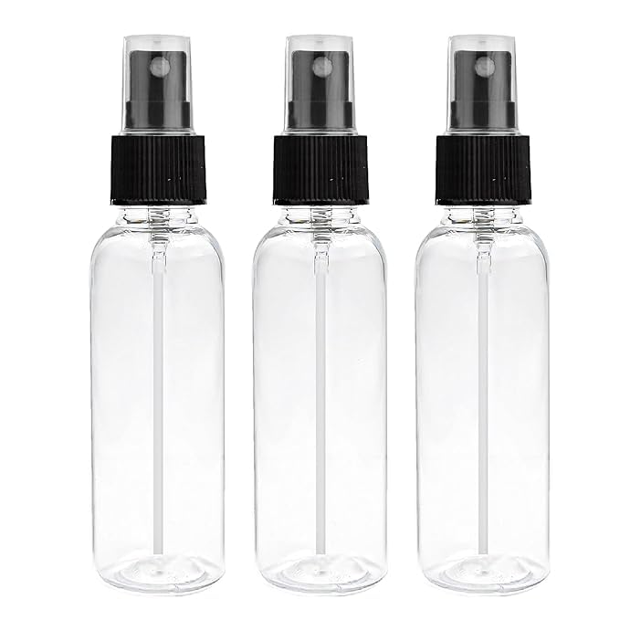 pop colours Plastic Spray Bottle | Spray Bottle with Ultra-Fine Mist Pump and Cap | 100ML | Beauty/Makeup/Sanitizer | (Pack of 3)-image-14