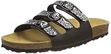 betulae folium upotreba Modische Pantolette Lico BIOLINE FLOWER Damen Pantoletten, Schwarz/ Silber, 38 EU