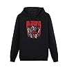 Men's Heavyweight Hooded Butcher Babies 'Star Skull' Long Sleeve Sweatshirts Black XXL #2