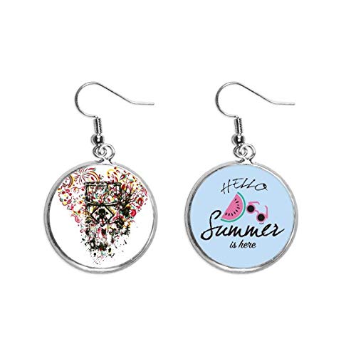 Pendientes de sandía para festivales de verano y looks urbanos de street art