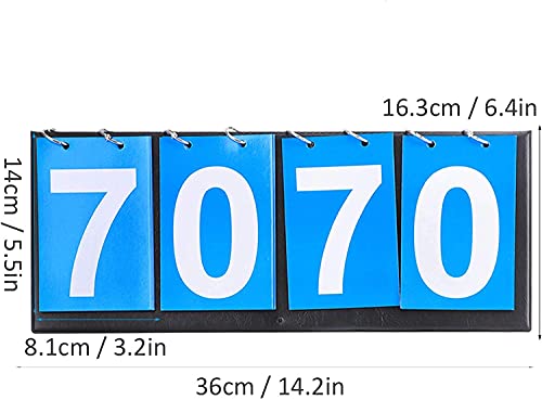 Marcador Deportivo Plegable para Tenis y Basquetbol Azul miniatura 5