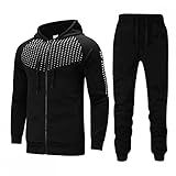 umifyxioy Jogginganzug Herren Slim Fit Herren Sweatshirt Trainingsanzug Herren Sportanzug Set Freizeitanzug Jogginghose Trainingsjacke Tracksuit Herren Hoodie Baumwolle Sportswear