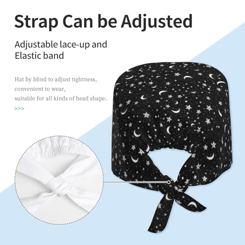Image of Unisex Adjustable Surgical Sweatband - Elastic Bandage Cap - Scrub Caps for Nurse Working Cap