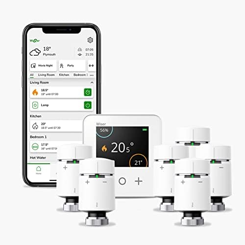 Drayton Wiser Smart Thermostat Heating and Hot Water Control Kit - Works with Amazon Alexa, Google Home, IFTTT
