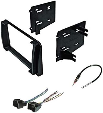 Premium Car Stereo Install Dash Kit, Wire Harness, and Antenna Adapter for Installing an Aftermarket Double Din Radio for 2009-2010 Pontiac Vibe