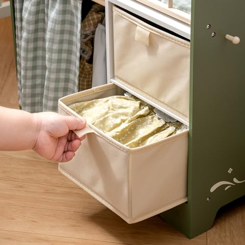 image for ROBUD Baby Doll Bed,Doll Bed with Storage and Bedding, Sturdy Baby Dol