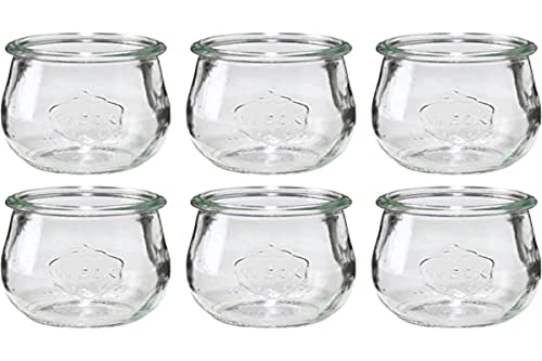 Weck Redonda Borde Mini Jarra de tulipán, 220 ml, 30 x 6 x 8 cm