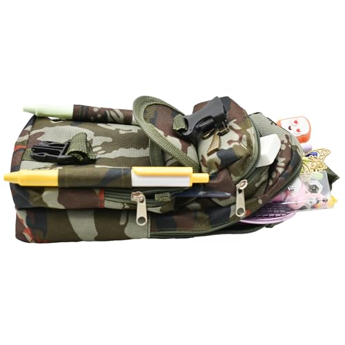 Maydahui Estojo de lápis camuflado exército forma armas grande capacidade camuflagem bolsa bolsa 3 c