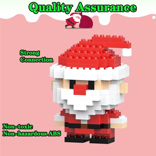 Image of Christmas Santa Claus Building Micro Blocks Set Compatible with Lego Christmas Advent Calendar 2026 Stacking New Toys Holiday Present Box New Year Xmas Gifts for Kids and Adults (Santa Claus)