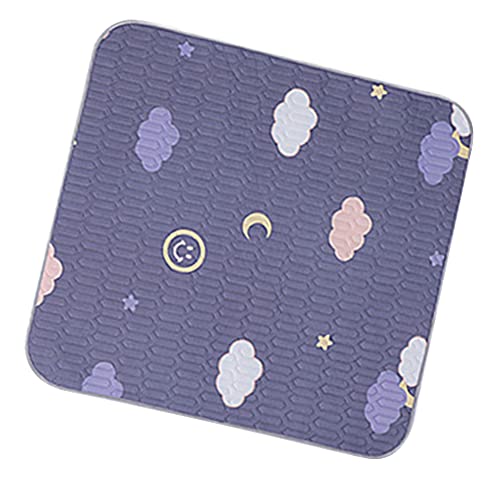 LKKLILY Pet Dreams - Alfombrilla de cama suave de látex de seda de hielo, diseño de dibujos animados, tapete de hielo calmante para dormir en verano (M, color gris nubes) Cover