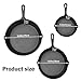Vivicreate Cast Iron Skillet Pan Set of 3 – Pre-Seasoned Sartenes de Hierro Fundido – 6