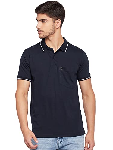 Image of UNIBERRY Men's Cotton Half Sleeves Solid Polo Neck T-shirt-MT4-BG 4XL