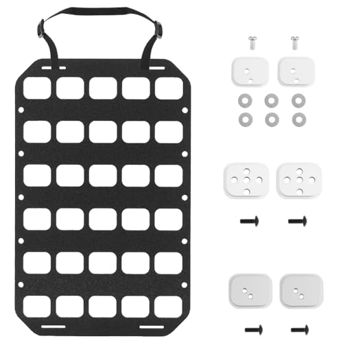Portable MOLLE Panel Organizer Rigid Insert Backpack with QLS Adapter Base(3 Types) for Tactical IFAK Pouch Gun Holster Holder Mount (8x12.5)