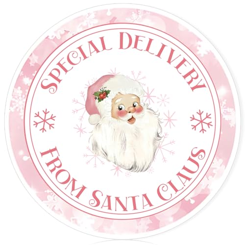Autocollants de Noël ronds Kosiz : lot de 320 stickers en papier pour enveloppes et fêtes d'hiver
