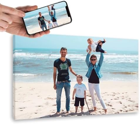 OOPS Cuadro personalizado con tu foto - Lienzo impreso con foto e...