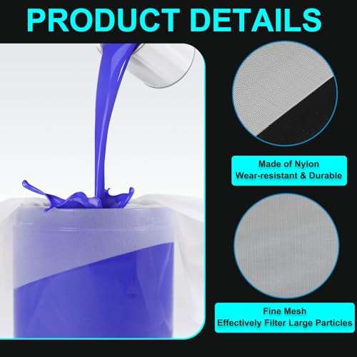 QUARKZMAN 150 Mesh Nylongewebe Filtergewebe Gewebtes Netz Filtertuch (78x 39) Für Farbe Hausbrauen Weiß