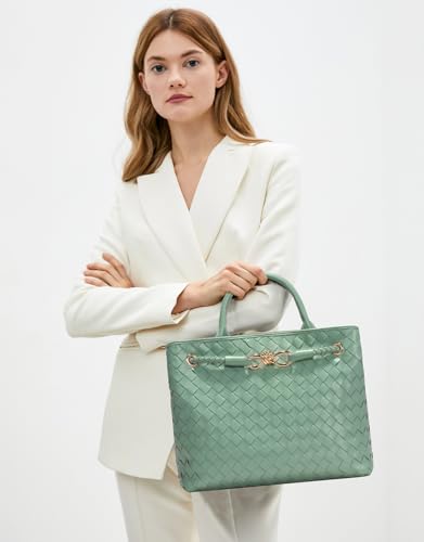 Gassda HT9004 Woven Bag For Women, Small Tote Bag Hobo Bag Crossbody Bags Pu Leather Handmade Woven Purses Gift thumb #1