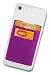 Produktbild Cardsock - Wiederverwendbarer Handy Kartenhalter, Kartenfach - RFID Blocking Smartphone Wallet für Kreditkarten & Bargeld mit 2 Fächer in violett