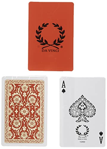 Da Vinci Venezia, Italian 100% Plastic Playing Cards, 2-Deck Set, Bridge Size Regular Index #TOP4