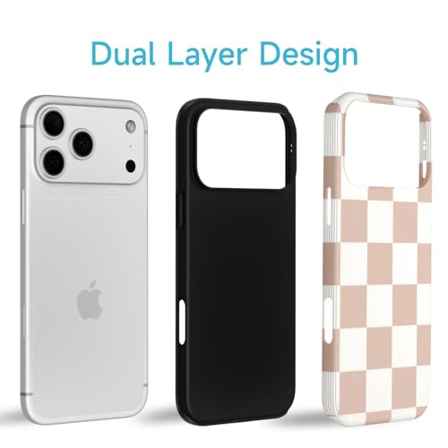 Coque iPhone 17 Pro Max LoeoeL rigide fine et rétro marron - 3