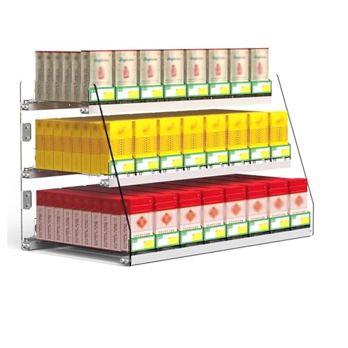 GOCHUSX Showcase Cigarettes Display Rack, Matchbook Acrylic Display Case, Automatic Case Cigarette Cabinet, Cigarettes Organizer Holder for Retail Store (Color : Transparent, Size : 73.5x28.4x36cm)