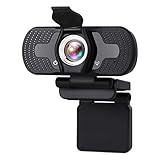 ❤Eingebautes Mikrofon, voll digitales Rauschunterdrückungsmikrofon: Das eingebaute Mikrofon ist eine Webcam mit Mikrofon und verfügt über eine volldigitale Rauschunterdrückungsfunktion, der Ton ist klarer, die Entfernung beträgt 5-8 Meter empfindliche Schallabsorption, Bild und Ton sind synchronisiert und die Kommunikation ist barrierefrei.