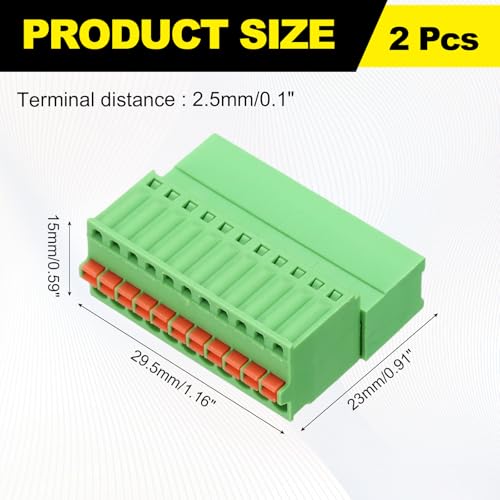 Conector bloque de terminales PCB con pin de 90 grados y 11 pines 2