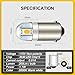Ruiandsion 110V AC Warm White BA9S LED Bulb 10-Pack, for Industrial Equipment & Switchgear Panel Indicator Light