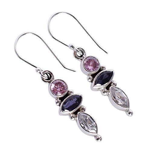 Boucles d'oreilles pendantes en argent d'une élégance rare