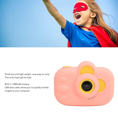 TYTOGE Câmera infantil 1080p de 5 cm com design fofo de desenho animado HD digital para selfie para