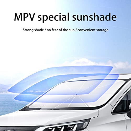 Auceli Car Windshield Sun Shade Umbrella, Foldable Car Sun Heat Protection Uv Rays Blocker Cover With 360° Rotation Bendable Handle, Universal Auto Interior Car Accessories To Keep Your Vehicle Cool #TOP5