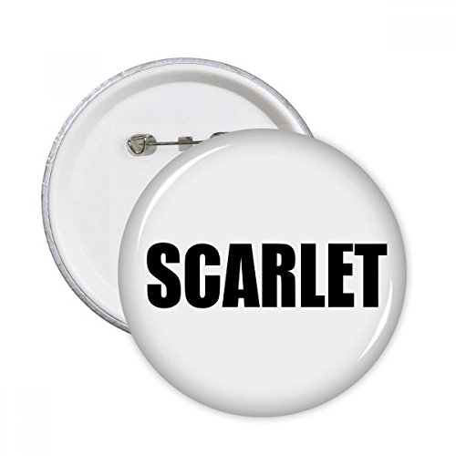 Badge rond noir écarlate pour raviver un vêtement terne instantanément