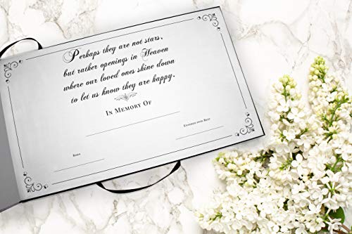 Image of Galaxy Celebration of Life Funeral Guest Book for Memorial Service