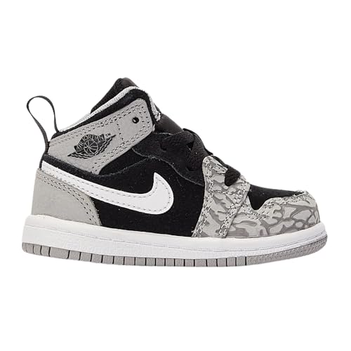 Nike Jordan 1 Mid Se Toddlers Shoes Size-6 Black/University Red-White