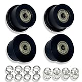Upgraded Machined Wheels/Rollers Compatible with Total Gym,Replacement Parts for 1000,1100,1400,1500,1600,1700,1800,1900,Achiever,Force,Gold,Max,Platinum,Plus,Pro,Supra,Supreme,Ultima,Ultra,XLI,4Pcs