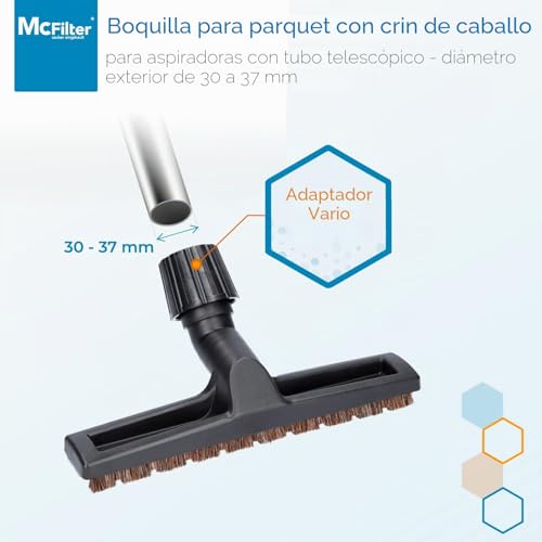 Miniatura 2 de Boquilla Universal Para Parqué, De 30 A 37 Mm, 30 Cm De Ancho, Adecuada Para Miele, Bosch, Siemens, Kärcher, Aeg, Electrolux, Bomann, Etc.